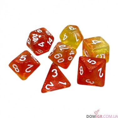 Набор кубиков - Double Color Glitter 7 Dice Set (в ассортименте)